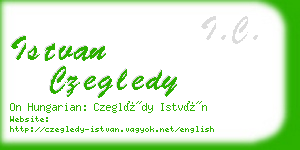 istvan czegledy business card